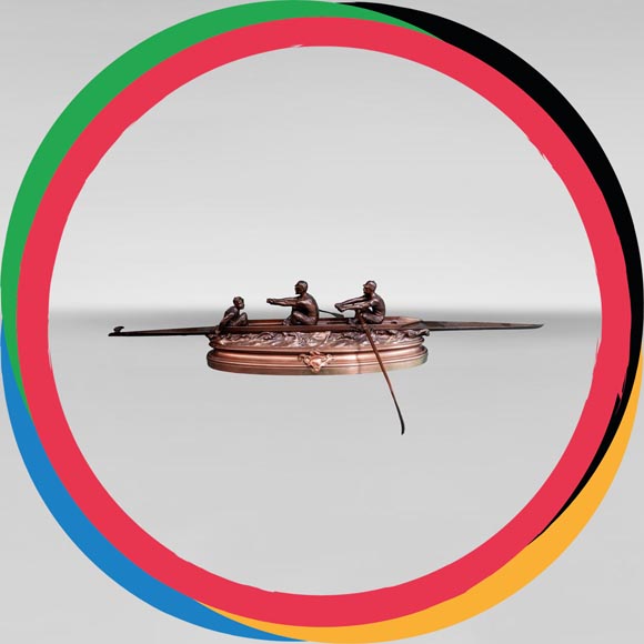 Édouard DROUOT, Les Rameurs, vers 1890 Édouard DROUOT, Les Rameurs, vers 1890-0