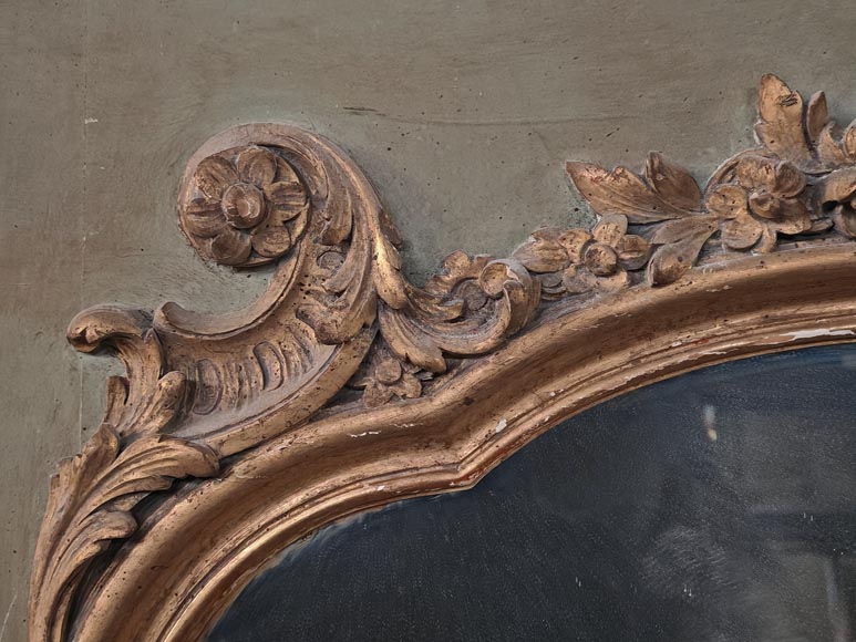 Trumeau de style Napoléon III ornée d'une palmette Trumeau de style Napoléon III ornée d'une palmette-3