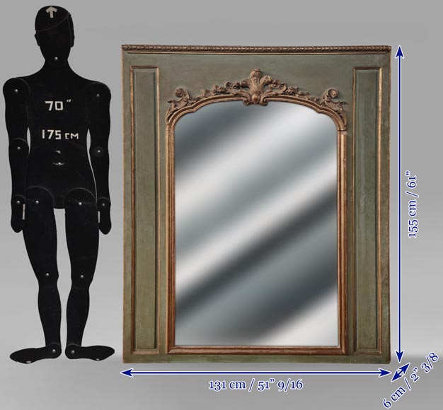 Trumeau de style Napoléon III ornée d'une palmette Trumeau de style Napoléon III ornée d'une palmette-7