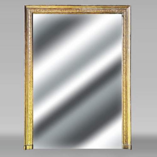 Trumeau d'époque Restauration à motif floral