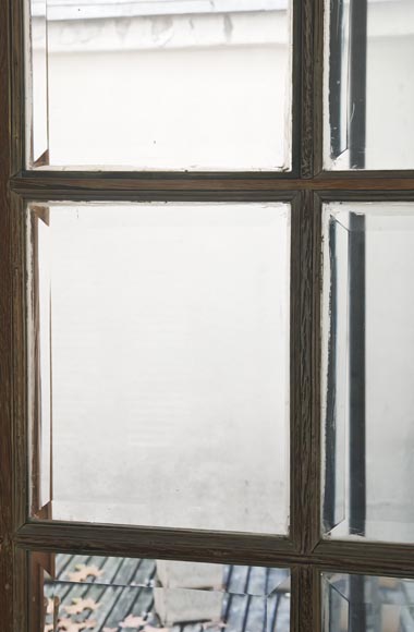 Double porte à petits carreaux biseautés Double porte à petits carreaux biseautés-1