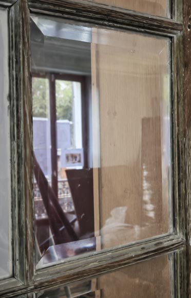 Double porte à petits carreaux biseautés Double porte à petits carreaux biseautés-3