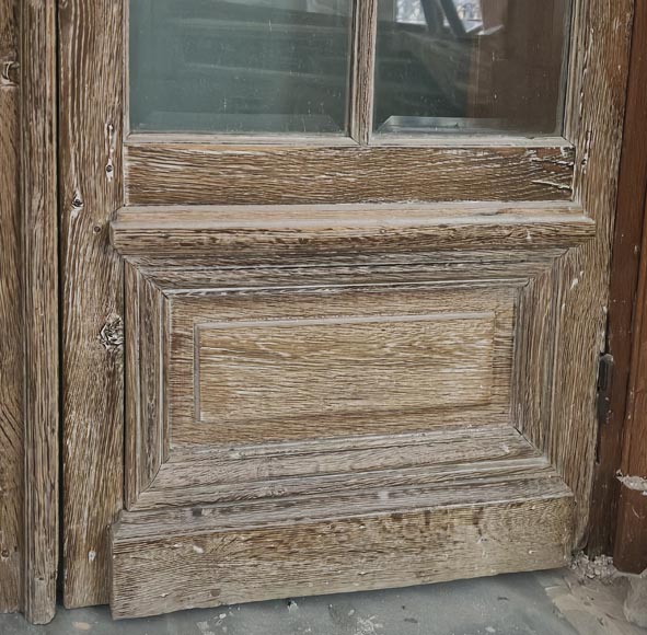 Double porte à petits carreaux biseautés Double porte à petits carreaux biseautés-4