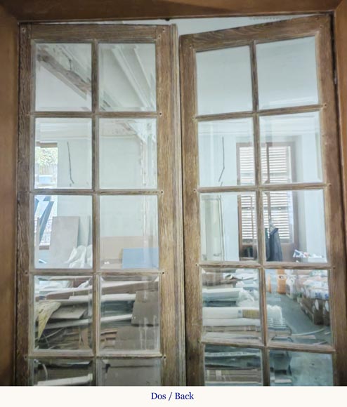 Double porte à petits carreaux biseautés Double porte à petits carreaux biseautés-6