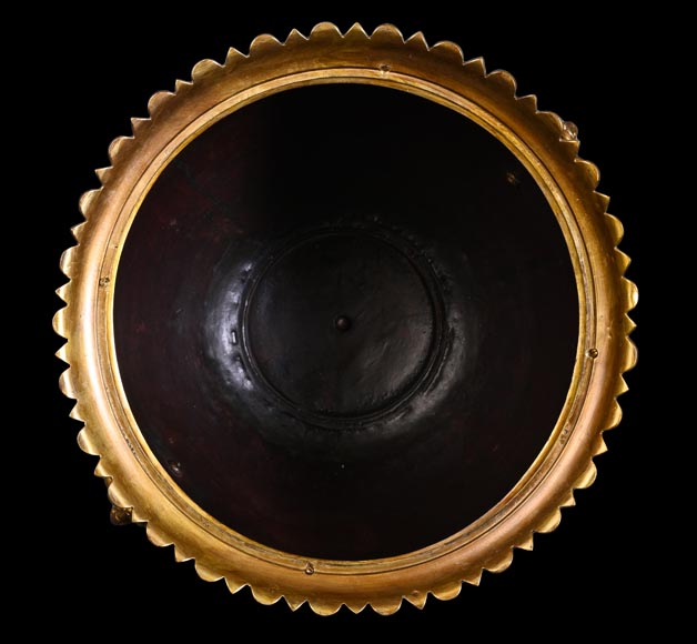 Ferdinand BARBEDIENNE – Cache-pot japonisant en bronze doré et émaux cloisonnés Ferdinand BARBEDIENNE – Cache-pot japonisant en bronze doré et émaux cloisonnés-17