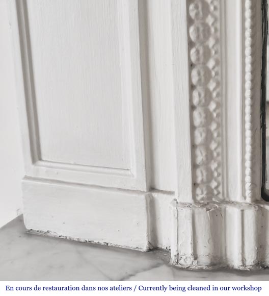 Trumeau de style Louis XVI décoré de guirlandes fleuries Trumeau de style Louis XVI décoré de guirlandes fleuries-5