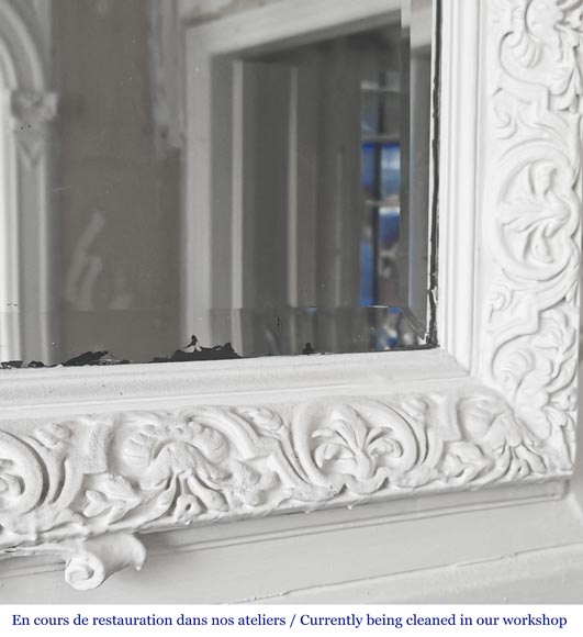 Trumeau de style Napoléon III richement décoré et surmonté d'un fronton Trumeau de style Napoléon III richement décoré et surmonté d'un fronton-5