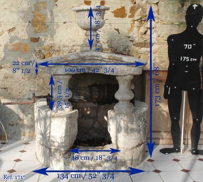 Puits ancien en pierre du XVIIIè siècle Puits ancien en pierre du XVIIIè siècle-9