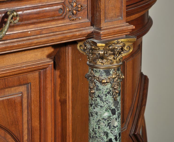 Eugène Frager, Maison Meynard (ébéniste), Ferdinand Barbedienne (bronzier), Louis-Constant Sevin (ornemaniste) - Exceptionnel ensemble de salle à manger en noyer Eugène Frager, Maison Meynard (ébéniste), Ferdinand Barbedienne (bronzier), Louis-Constant Sevin (ornemaniste) - Exceptionnel ensemble de salle à manger en noyer-11