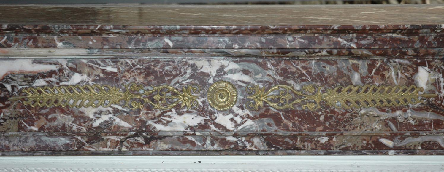 Cheminée de style Transition à ornements de bronzes Cheminée de style Transition à ornements de bronzes-1