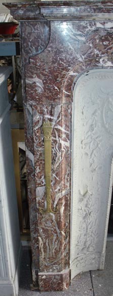 Cheminée de style Transition à ornements de bronzes Cheminée de style Transition à ornements de bronzes-2