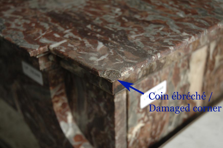 Cheminée de style Transition à ornements de bronzes Cheminée de style Transition à ornements de bronzes-6