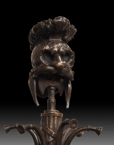 Jean-François GECHTER (1796-1844)- Paire de candélabres aux guerriers Jean-François GECHTER (1796-1844)- Paire de candélabres aux guerriers-5