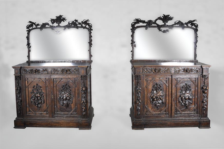 Matthieu (1815-1889) et Willem (1816-1881) HORRIX (attrib. à) Importante salle à manger dans le goût « Forêt Noire ». Matthieu (1815-1889) et Willem (1816-1881) HORRIX (attrib. à) Importante salle à manger dans le goût « Forêt Noire ».-8