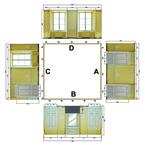 Très belle pièce de boiserie de style Louis XVI provenant de l'Hôtel de Crillon, Paris Très belle pièce de boiserie de style Louis XVI provenant de l'Hôtel de Crillon, Paris-25