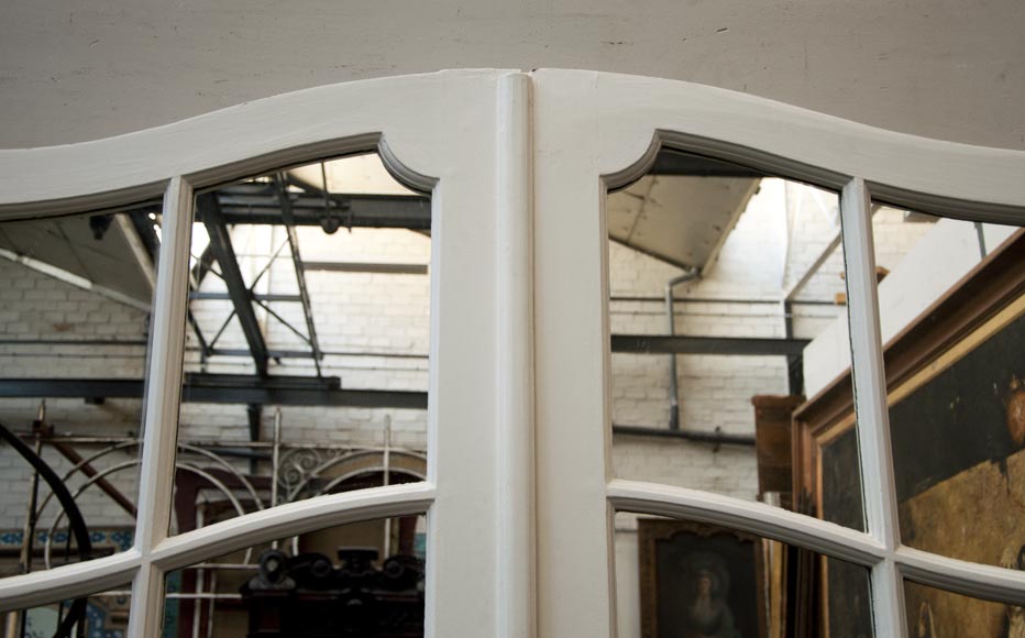 Une double porte d'intérieur cintrées avec miroirs Une double porte d'intérieur cintrées avec miroirs-1
