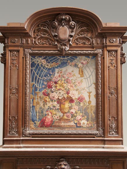 Exceptionnelle cheminée en chêne d'après le modèle de la cheminée du Salon d'Hercule du Palais de Versailles Exceptionnelle cheminée en chêne d'après le modèle de la cheminée du Salon d'Hercule du Palais de Versailles-11