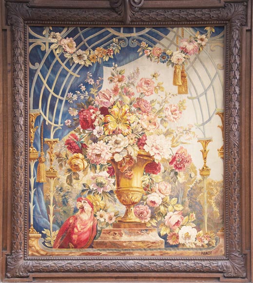 Exceptionnelle cheminée en chêne d'après le modèle de la cheminée du Salon d'Hercule du Palais de Versailles Exceptionnelle cheminée en chêne d'après le modèle de la cheminée du Salon d'Hercule du Palais de Versailles-17