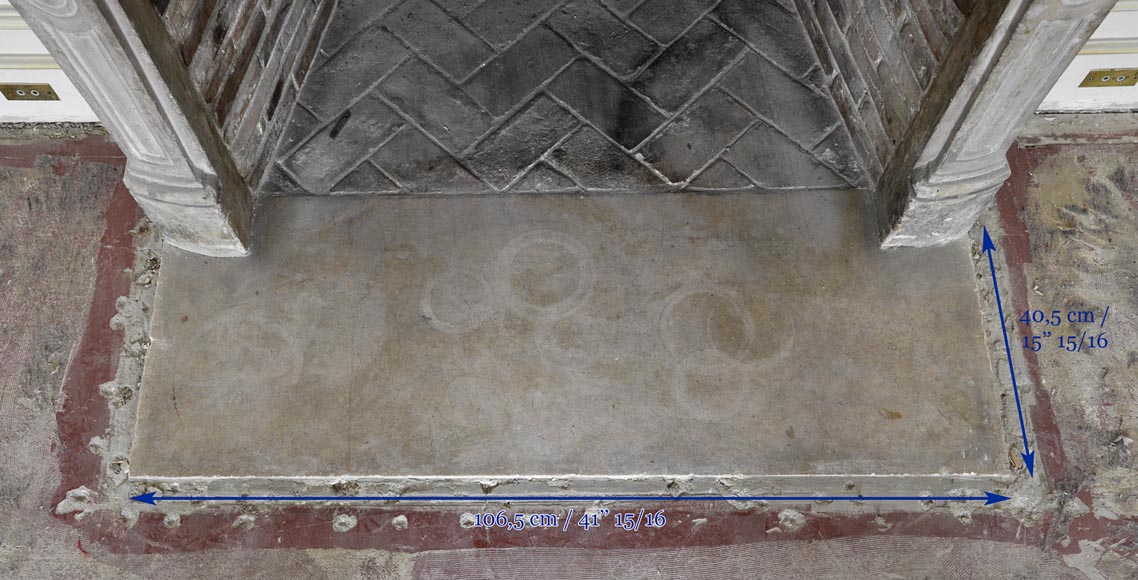 Bel élément de boiserie de style Louis XV avec cheminée en pierre du XVIIIè siècle Bel élément de boiserie de style Louis XV avec cheminée en pierre du XVIIIè siècle-21