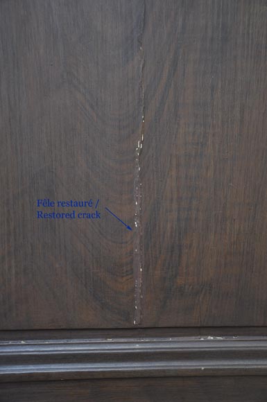 Double porte ancienne à décor floral peint Double porte ancienne à décor floral peint-10