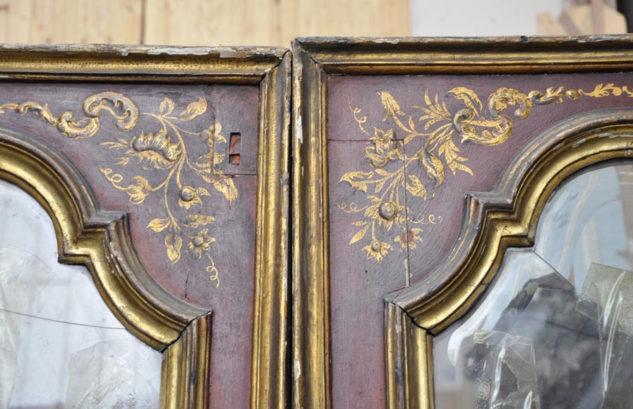 Belle double porte ancienne à décor de chinoiseries Belle double porte ancienne à décor de chinoiseries-5