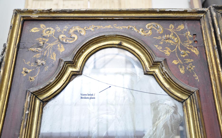 Belle double porte ancienne à décor de chinoiseries Belle double porte ancienne à décor de chinoiseries-10