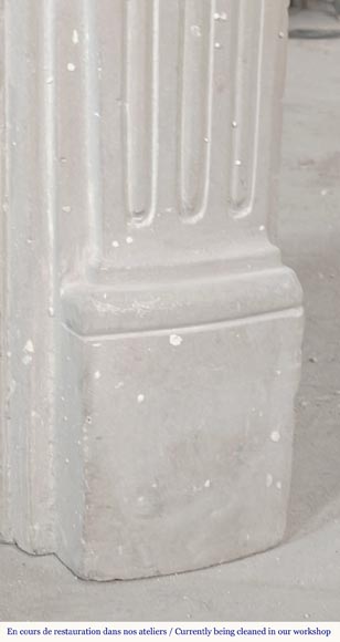 Cheminée de style Louis XV en pierre Cheminée de style Louis XV en pierre-5