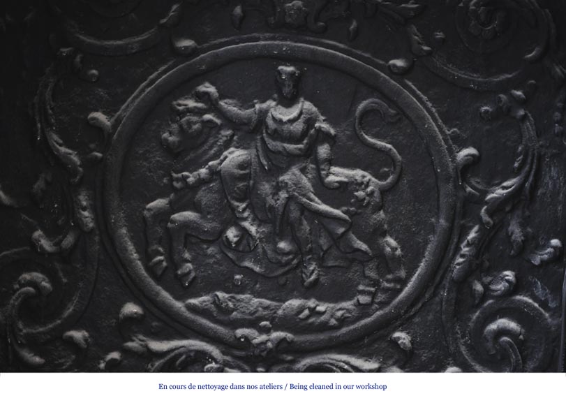 Belle cheminée ancienne de style Régence en marbre Campan Grand Mélange, XIXè siècle Belle cheminée ancienne de style Régence en marbre Campan Grand Mélange, XIXè siècle-12