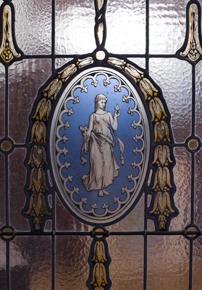 Exceptionnelle pièce de boiserie complète de style Regency en marqueterie d'acajou avec sa cheminée, France XIXè siècle Exceptionnelle pièce de boiserie complète de style Regency en marqueterie d'acajou avec sa cheminée, France XIXè siècle-22