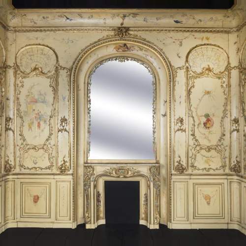 Boiserie à décor de Chinoiseries provenant de la Villa Les Cèdres, anciennement Villa Les Oiseaux, résidence du roi Léopold II à Saint-Jean-Cap-Ferrat, sur la Côte-d’Azur