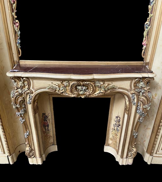 Boiserie à décor de Chinoiseries provenant de la Villa Les Cèdres, anciennement Villa Les Oiseaux, résidence du roi Léopold II à Saint-Jean-Cap-Ferrat, sur la Côte-d’Azur Boiserie à décor de Chinoiseries provenant de la Villa Les Cèdres, anciennement Villa Les Oiseaux, résidence du roi Léopold II à Saint-Jean-Cap-Ferrat, sur la Côte-d’Azur-9