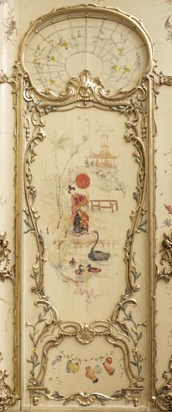 Boiserie à décor de Chinoiseries provenant de la Villa Les Cèdres, anciennement Villa Les Oiseaux, résidence du roi Léopold II à Saint-Jean-Cap-Ferrat, sur la Côte-d’Azur Boiserie à décor de Chinoiseries provenant de la Villa Les Cèdres, anciennement Villa Les Oiseaux, résidence du roi Léopold II à Saint-Jean-Cap-Ferrat, sur la Côte-d’Azur-14
