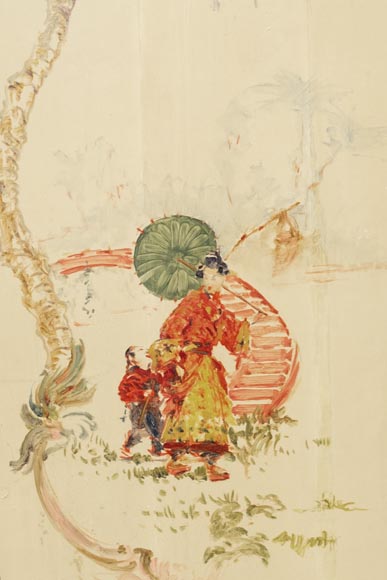 Boiserie à décor de Chinoiseries provenant de la Villa Les Cèdres, anciennement Villa Les Oiseaux, résidence du roi Léopold II à Saint-Jean-Cap-Ferrat, sur la Côte-d’Azur Boiserie à décor de Chinoiseries provenant de la Villa Les Cèdres, anciennement Villa Les Oiseaux, résidence du roi Léopold II à Saint-Jean-Cap-Ferrat, sur la Côte-d’Azur-18