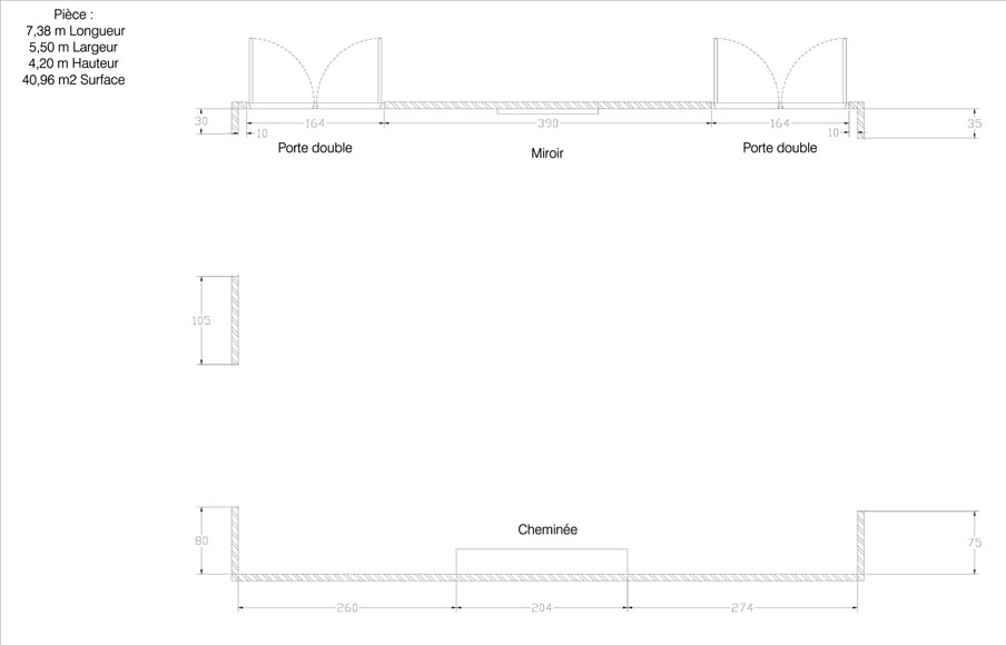 Rare pièce de boiserie Napoléon III en bois noirci avec sa cheminée monumentale en stuc à l'imitation du porphyre Rare pièce de boiserie Napoléon III en bois noirci avec sa cheminée monumentale en stuc à l'imitation du porphyre-10