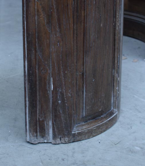 Grande cheminée ancienne en chêne de style Régence, 1ère moitié du XIXè siècle Grande cheminée ancienne en chêne de style Régence, 1ère moitié du XIXè siècle-7