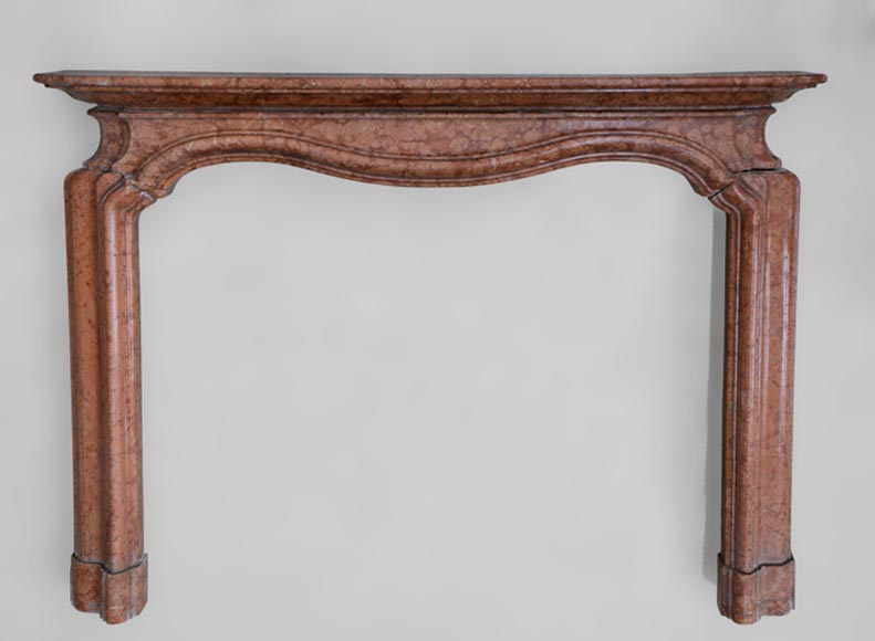 Cheminée de style Régence en marbre Rouge de Vérone, début XXè siècle Cheminée de style Régence en marbre Rouge de Vérone, début XXè siècle-0