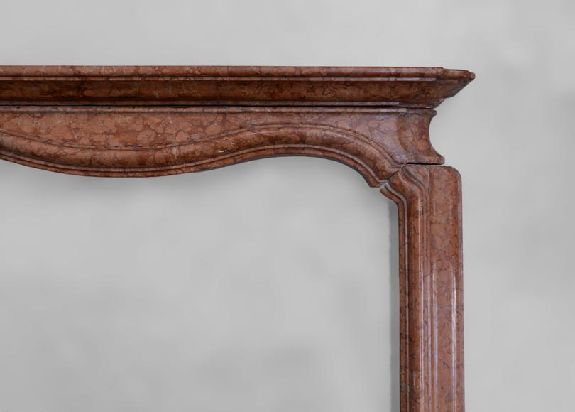 Cheminée de style Régence en marbre Rouge de Vérone, début XXè siècle Cheminée de style Régence en marbre Rouge de Vérone, début XXè siècle-6