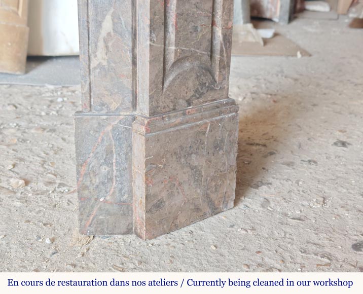 Cheminée de style Louis XV modèle Pompadour sculptée en marbre Bois Jourdan Cheminée de style Louis XV modèle Pompadour sculptée en marbre Bois Jourdan-7