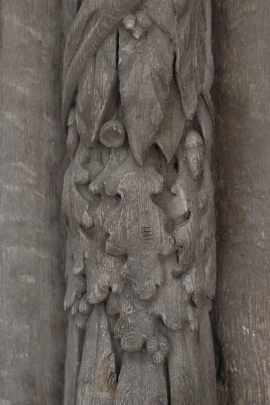 Importante porte cochère en chêne sculpté de style Napoléon III Importante porte cochère en chêne sculpté de style Napoléon III-3