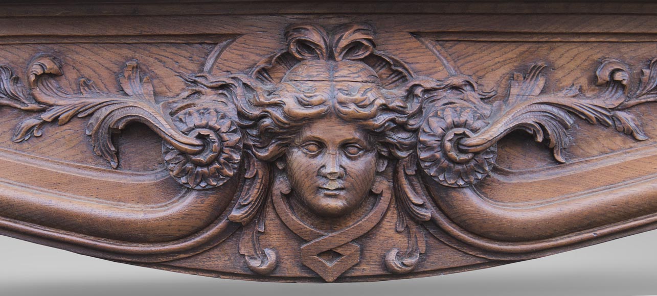 BARDIE Armand (ébéniste) - Grande cheminée ancienne et son trumeau, de style Napoléon III BARDIE Armand (ébéniste) - Grande cheminée ancienne et son trumeau, de style Napoléon III-8