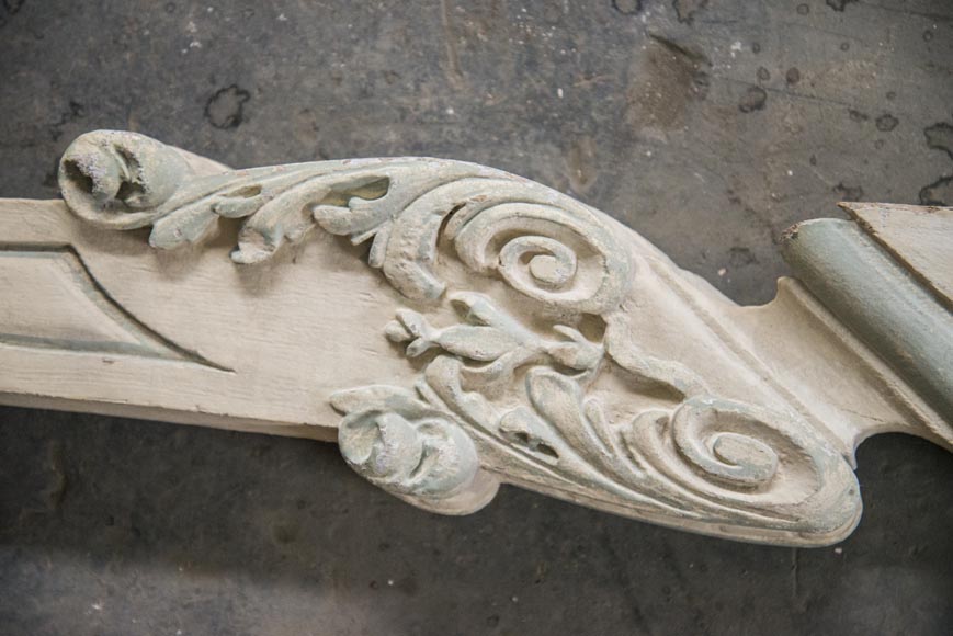 Ensemble de balustres d'escalier en bois sculpté peint Ensemble de balustres d'escalier en bois sculpté peint-3