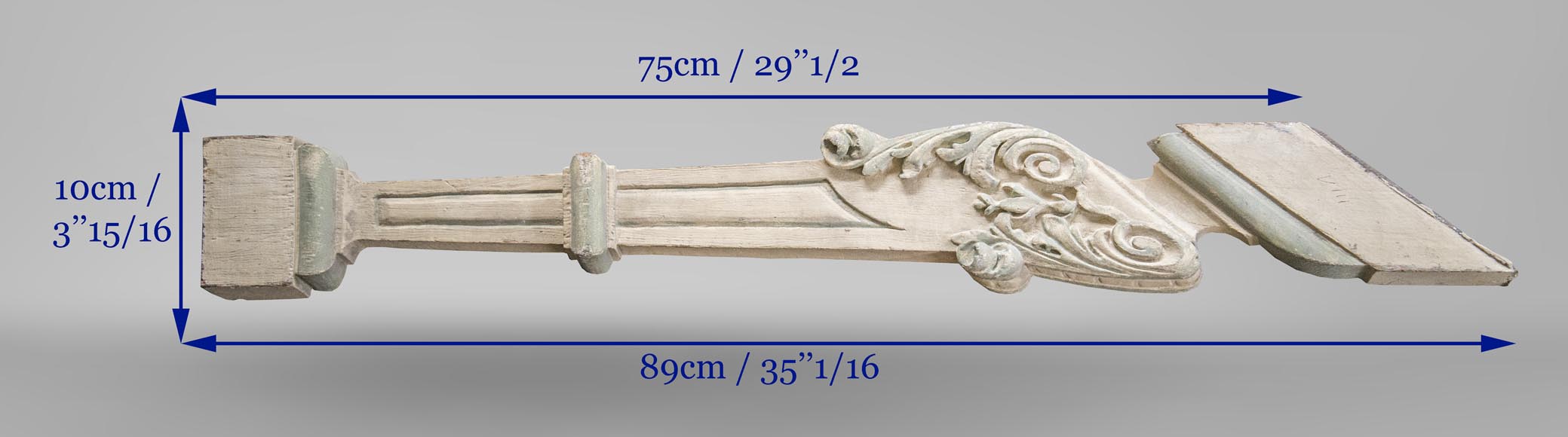 Ensemble de balustres d'escalier en bois sculpté peint Ensemble de balustres d'escalier en bois sculpté peint-7