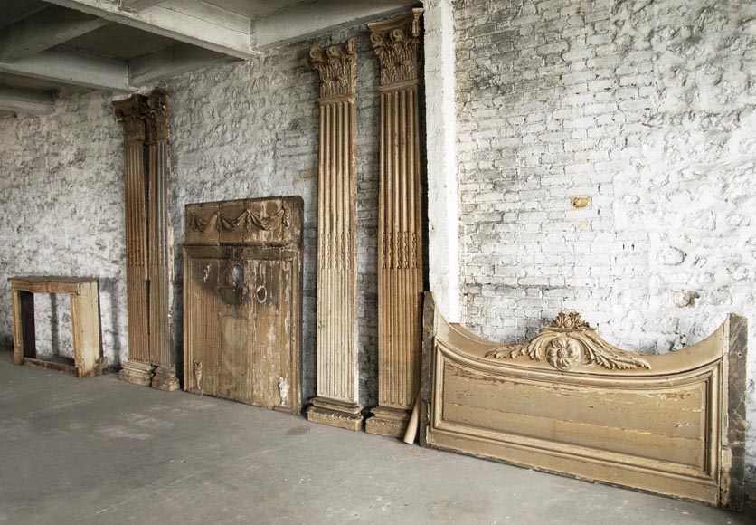 Ensemble d'éléments de boiserie d'époque Louis XVI Ensemble d'éléments de boiserie d'époque Louis XVI-0