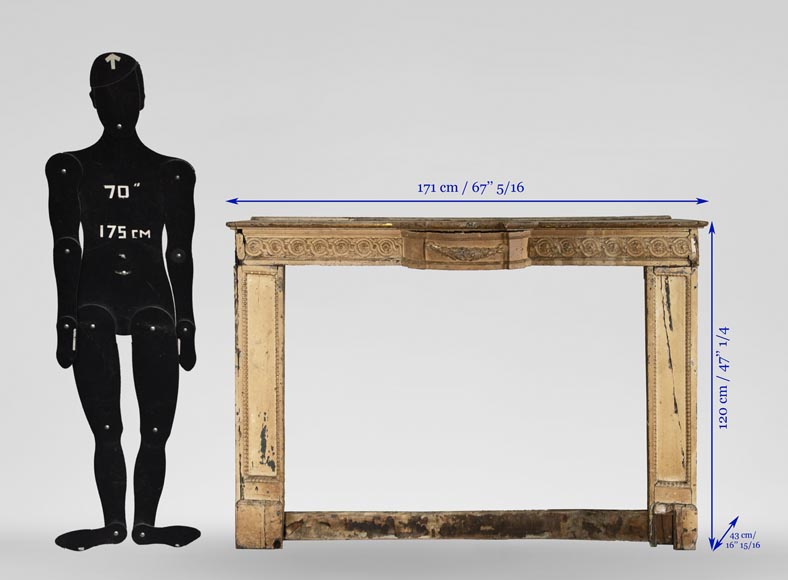 Ensemble d'éléments de boiserie d'époque Louis XVI Ensemble d'éléments de boiserie d'époque Louis XVI-7