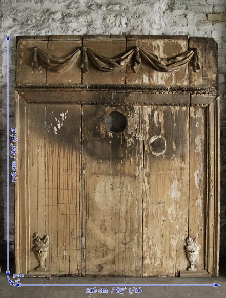 Ensemble d'éléments de boiserie d'époque Louis XVI Ensemble d'éléments de boiserie d'époque Louis XVI-8