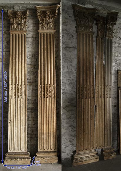 Ensemble d'éléments de boiserie d'époque Louis XVI Ensemble d'éléments de boiserie d'époque Louis XVI-14