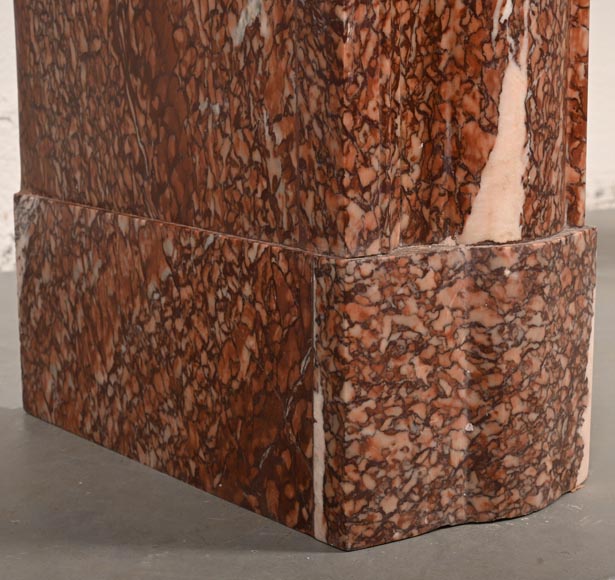 Cheminée de style Louis XIV en marbre Campan rouge Cheminée de style Louis XIV en marbre Campan rouge-5