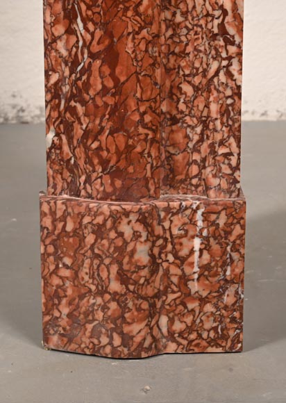 Cheminée de style Louis XIV en marbre Campan rouge Cheminée de style Louis XIV en marbre Campan rouge-8