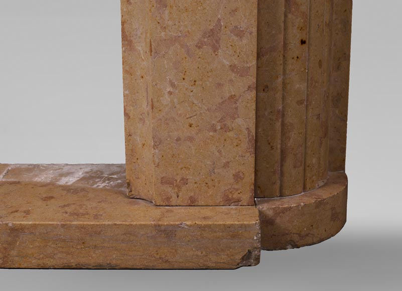 Cheminée Art déco en pierre marbrière Cheminée Art déco en pierre marbrière-10