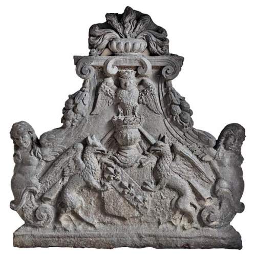 Plaque de cheminée aux armes du Châtelet